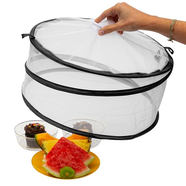 Kitchen Details 2 Pack Pop-Up Food Cover - 14.57" x 14.57" x 7.09"