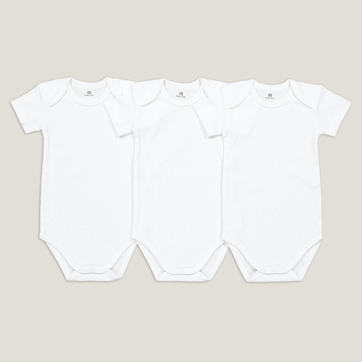 Lot de 3 bodies en coton bio