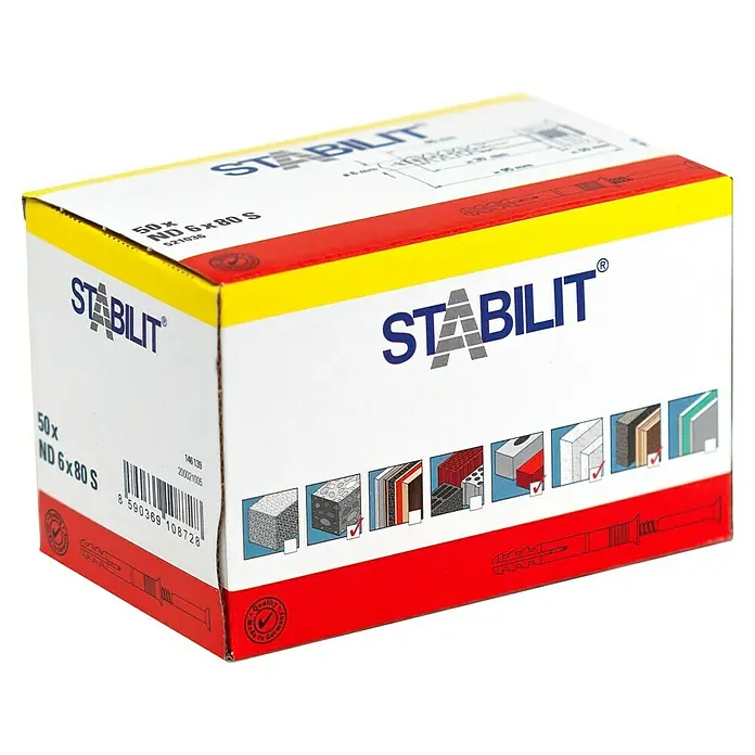 SPIKERPLUGG STABILIT ND 6X80 50 STK
