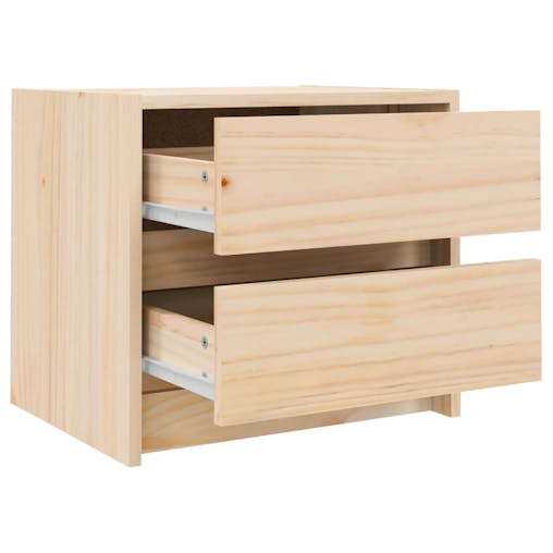 NNEVL Bedside Cabinet 40x31x35.5 cm Solid Wood Pine