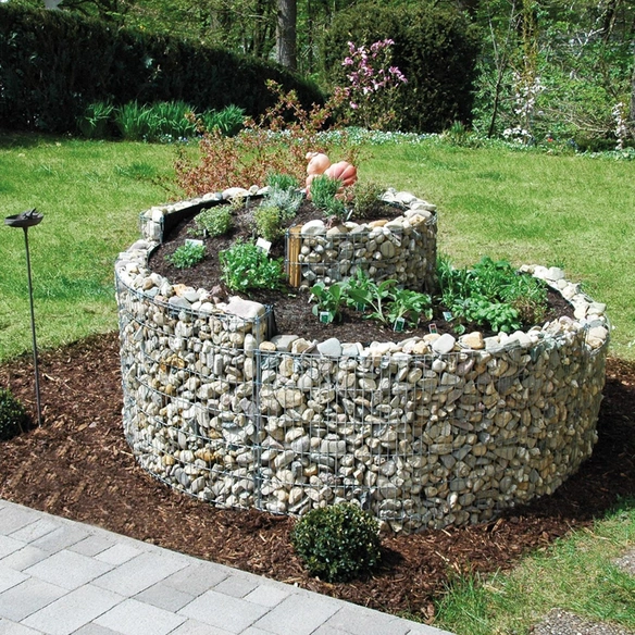 Kräuterspirale, BxHxL: 150 x 80 x 200 cm, Stahl
