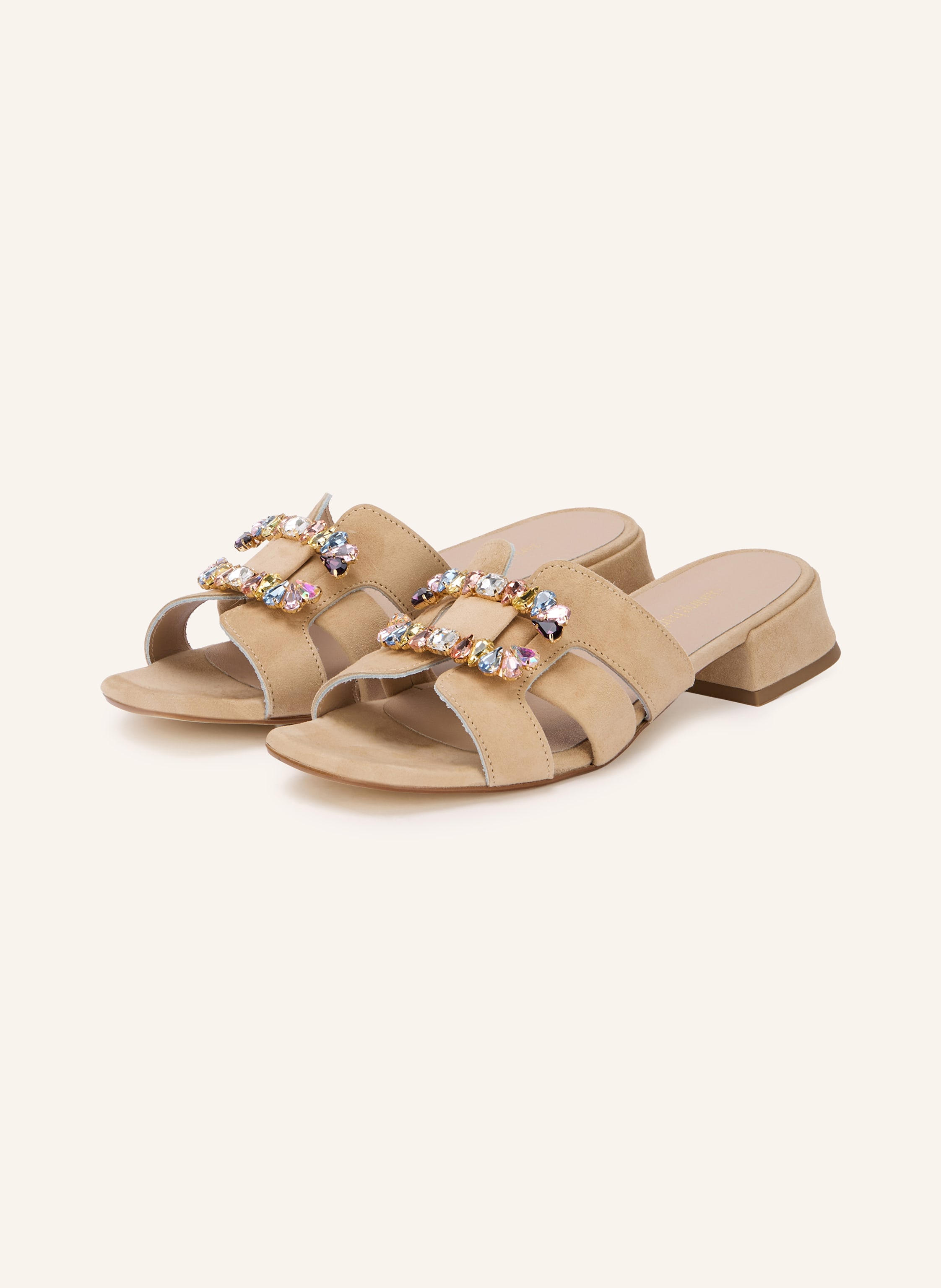 darling harbour Mules mit Schmucksteinen