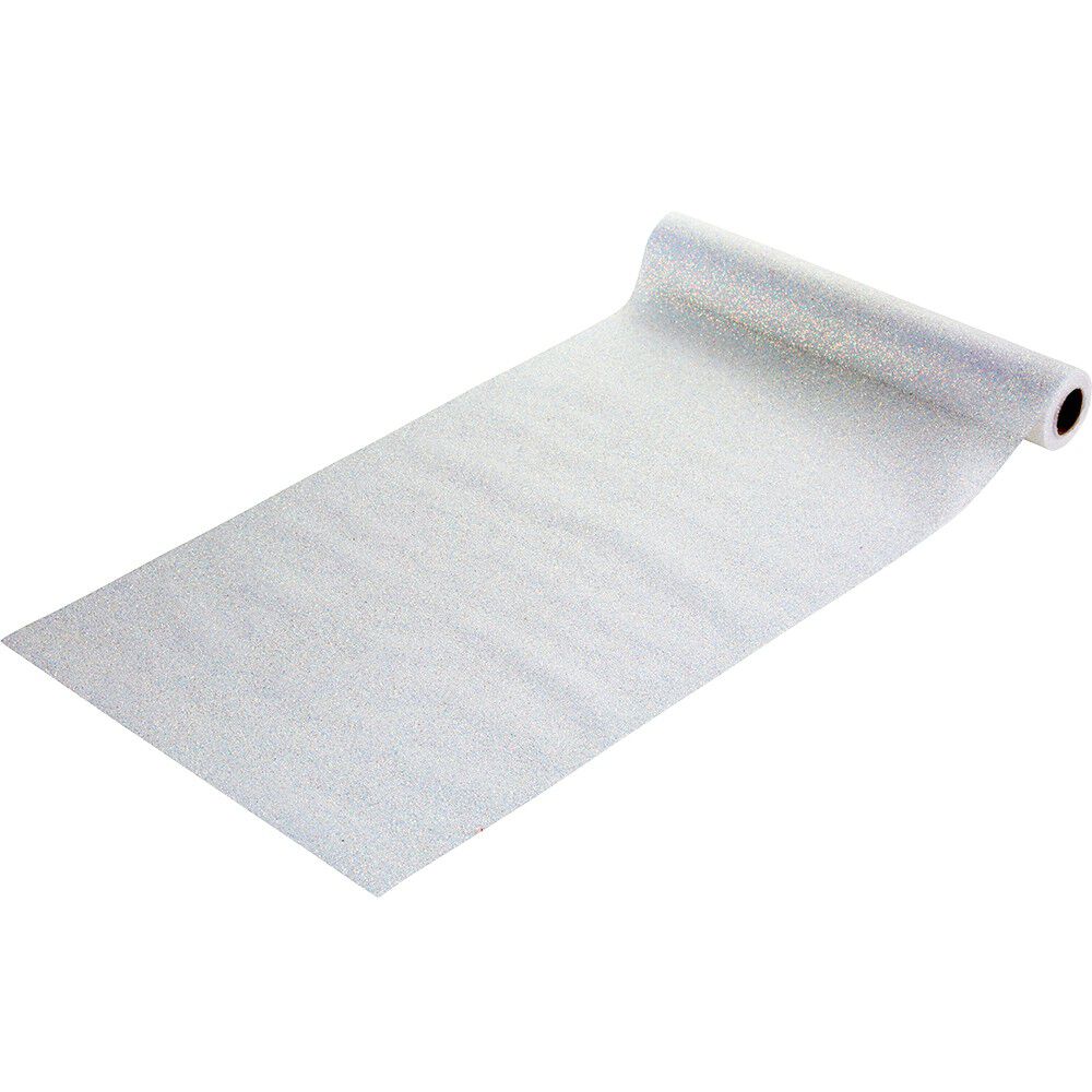 Chemin de table Effet Organza Blanc iridescent