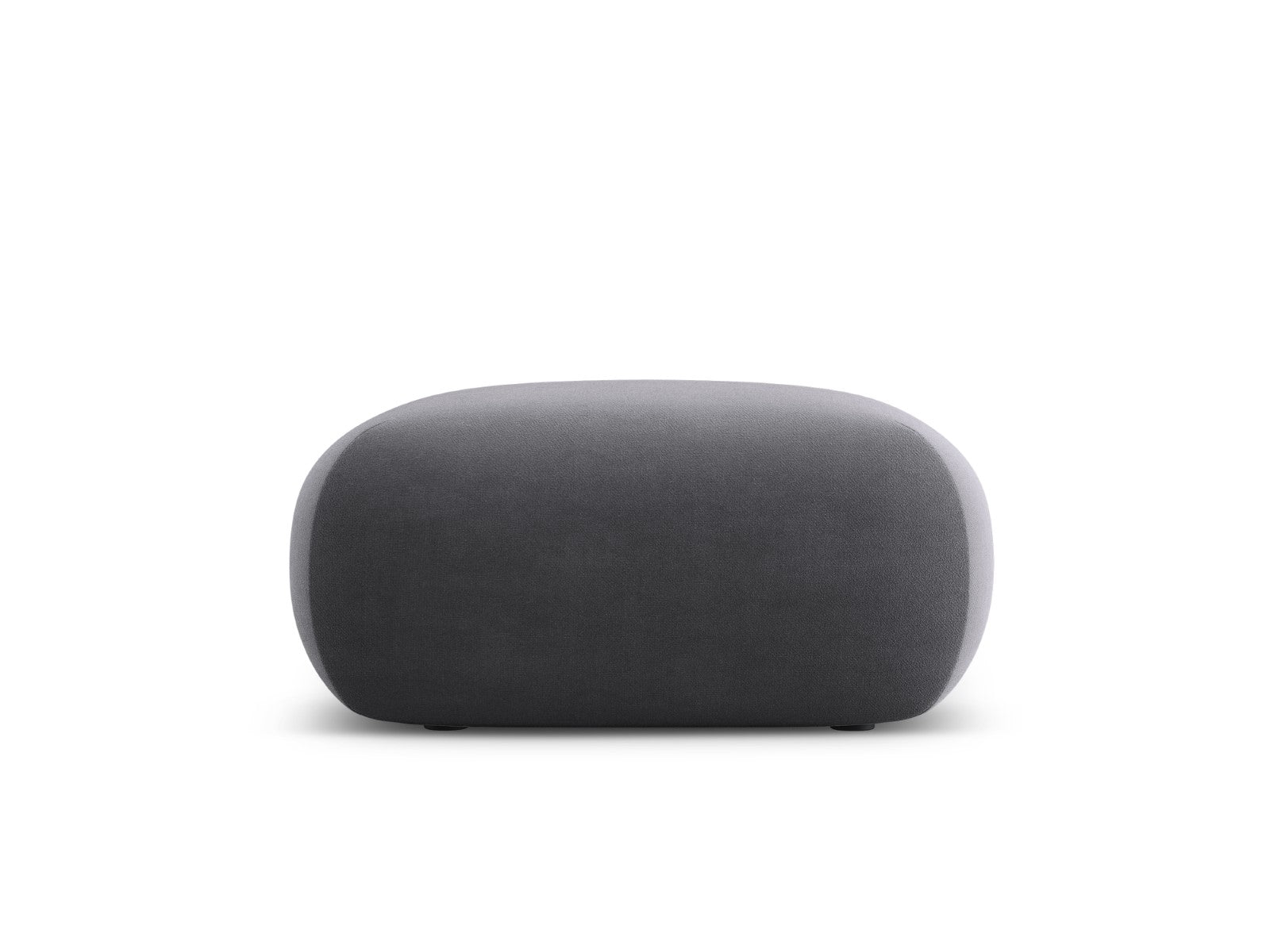 Cosmopolitan Design Poef Nolio flueel donkergrijs - 75x75x36cm
