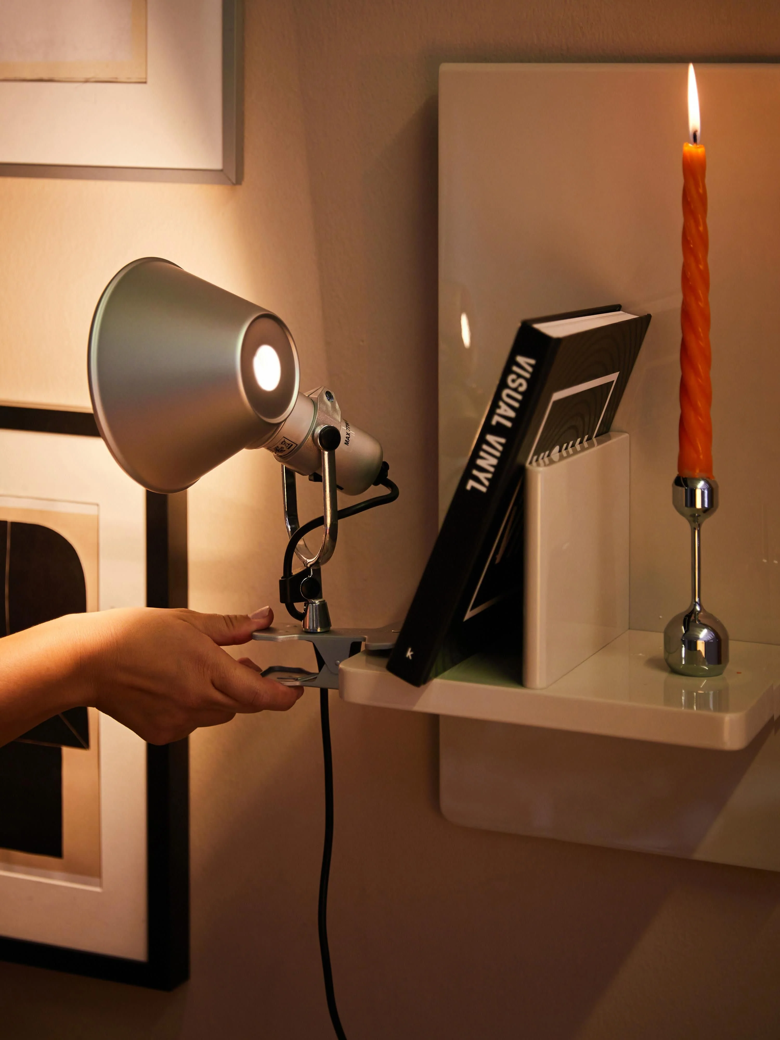 Klemm-Schreibtischlampe Tolomeo Pinza