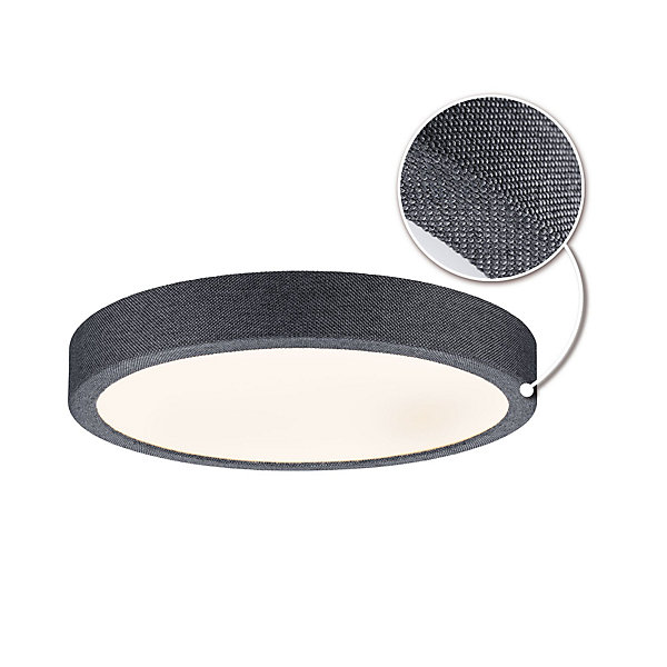 Panneau LED Cosara IP44 rond 300mm 15W 1300lm 3000K Gris foncé