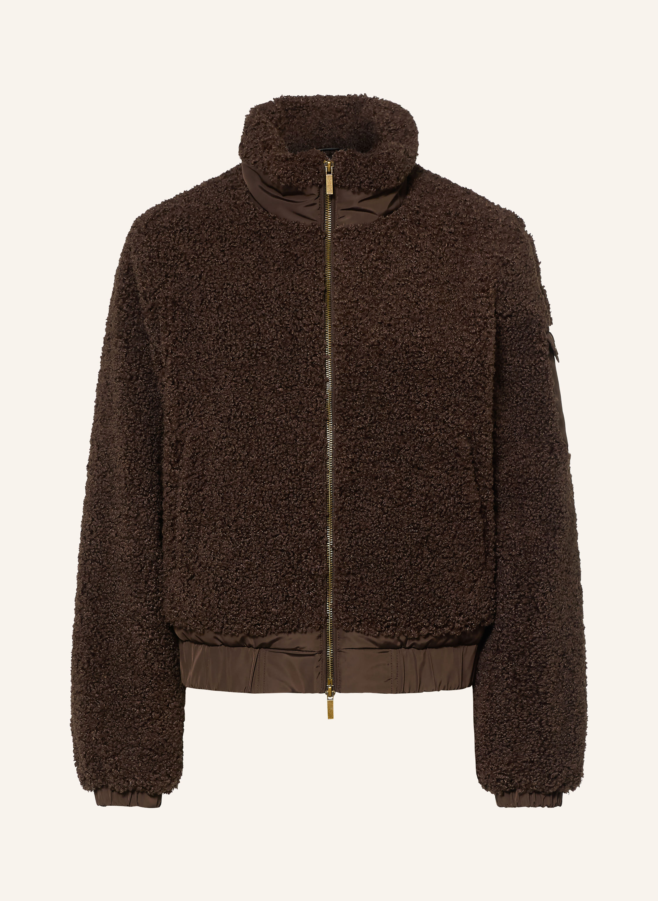 darling harbour Teddyfell-Jacke im Materialmix