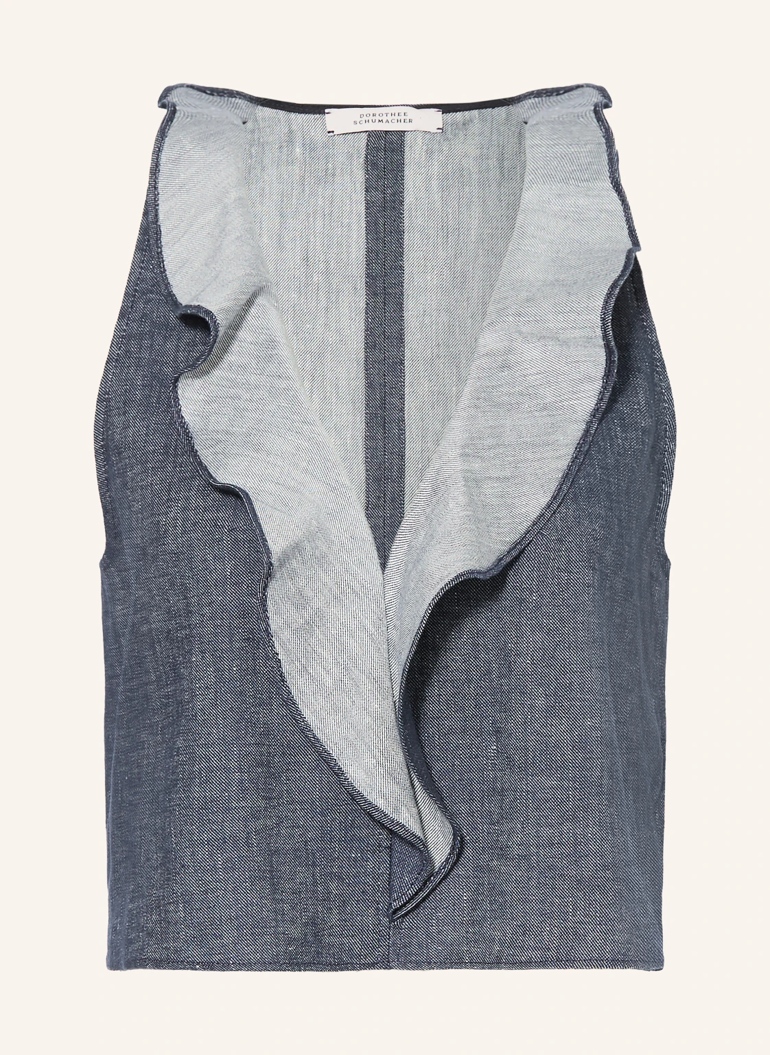 DOROTHEE SCHUMACHER Blusentop FLUID DENIM mit Leinen