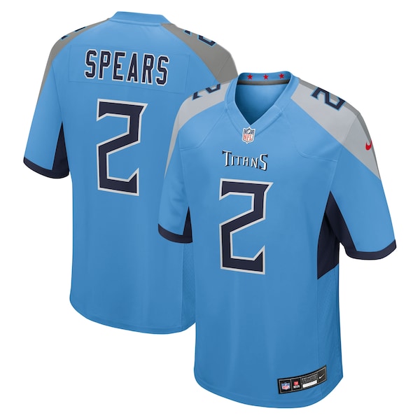 Tyjae Spears Tennessee Titans Nike Team Game Jersey -  Light Blue/Navy