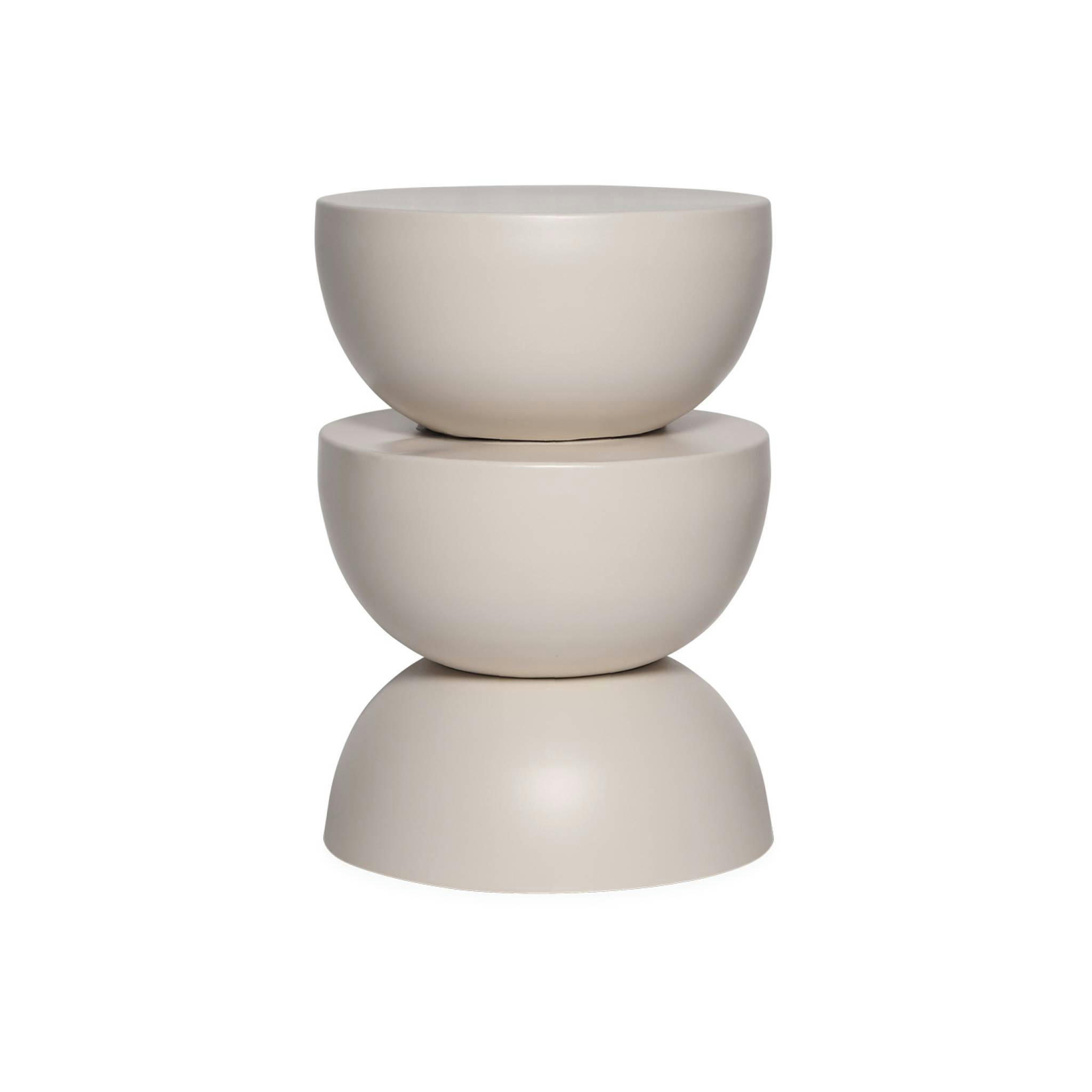 COUMBA - Table d'appoint en métal, D32 x h 46,5cm