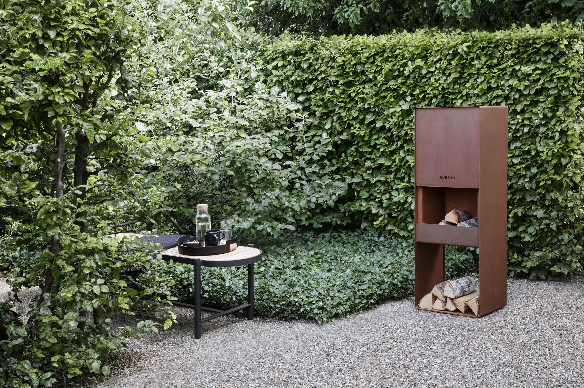 FireBox garden wood burner - 125 cm - Corten steel