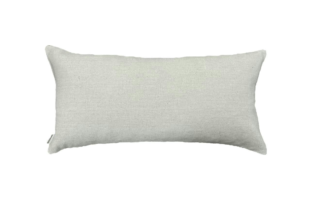 - Housse de coussin velours soie ikat   30x60 marron