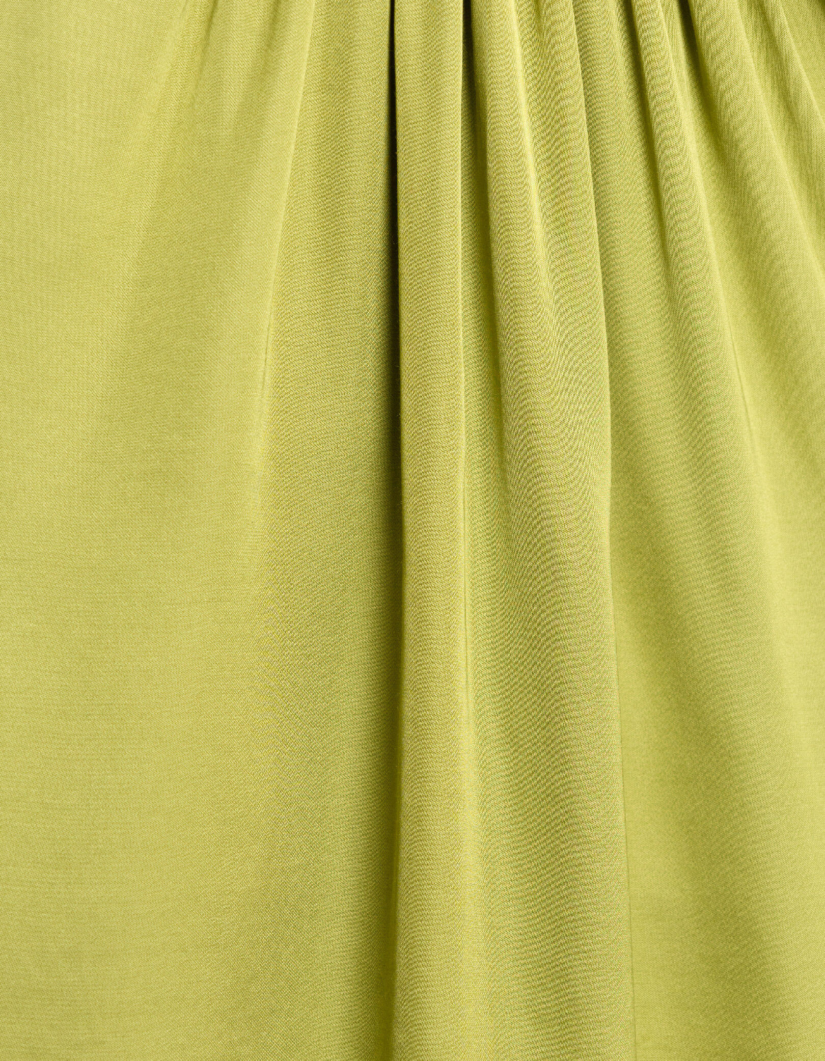 Top sans manches vert satiné Femme
