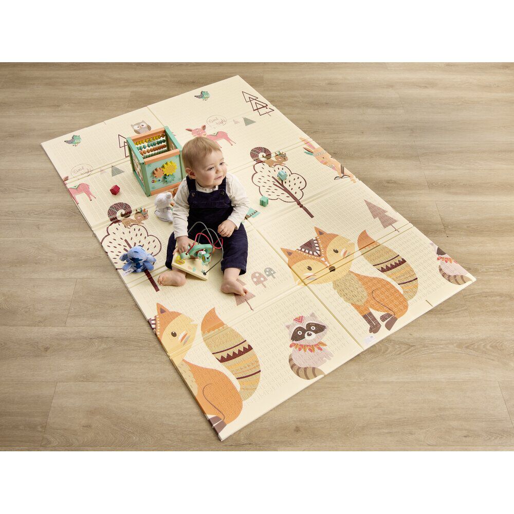 Tapis de jeu enfant thème animaux 180x120cm