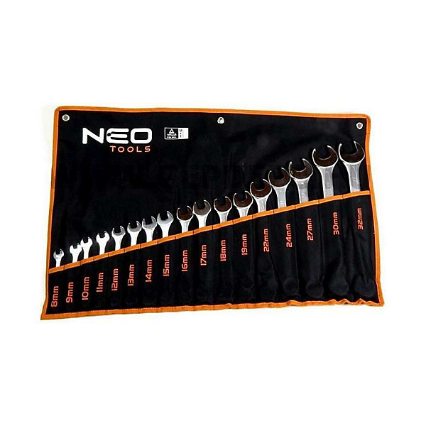 Jeu De 17 Clés Mixtes 8 - 32 Mm Neo Tools 09-753