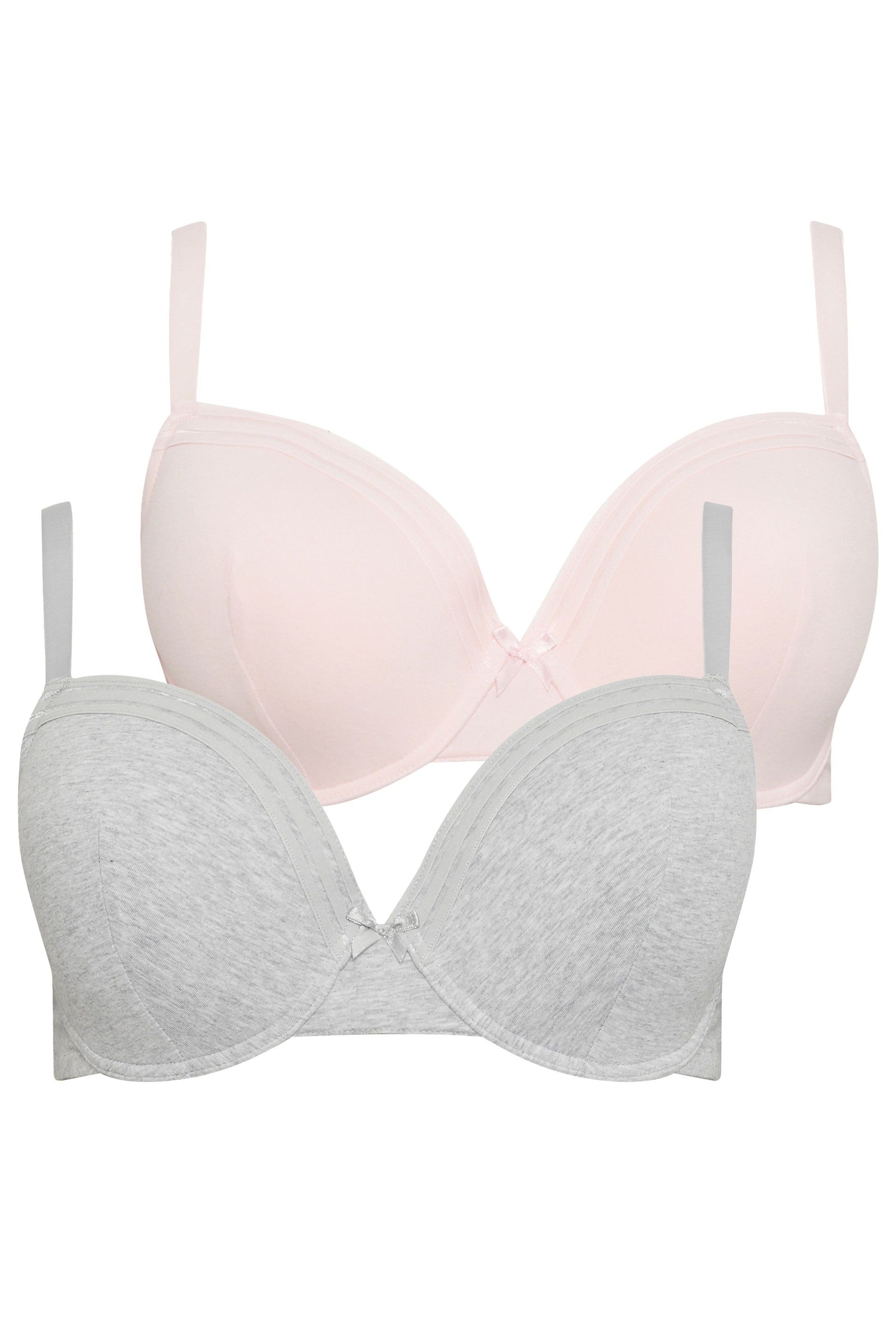 Yours 2 Pack Lace Trim Padded Bras