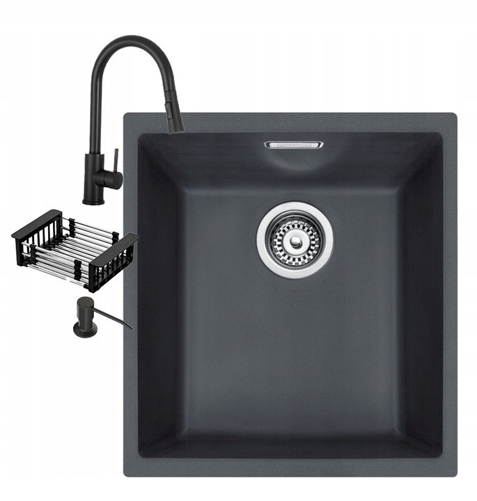 Zlew 1,5kom podblatowy onyx Franke Sirius Sid 110-34 Zestaw
