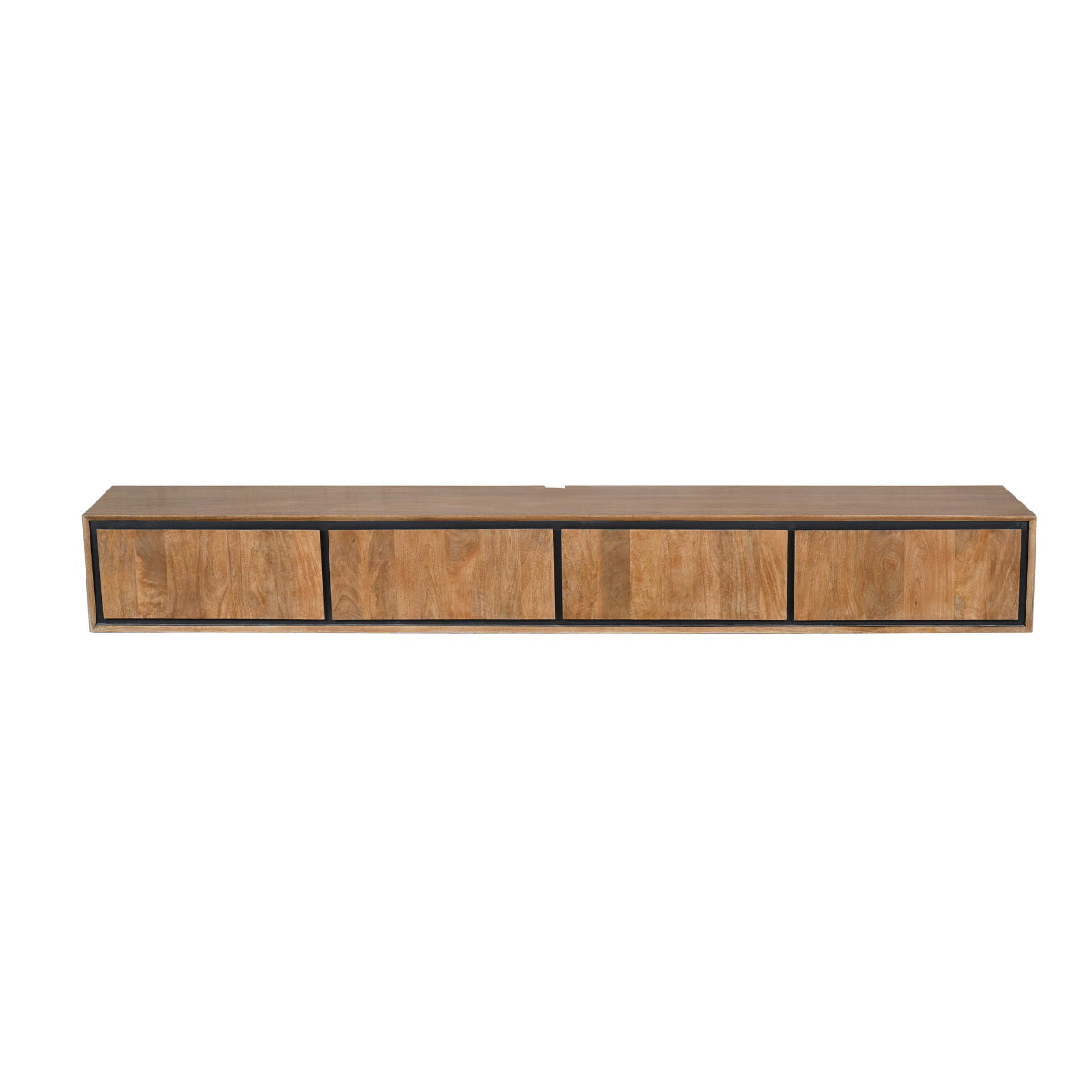 StarFurn Tv-meubel RichWood - Naturel Hout - 240x35x30cm