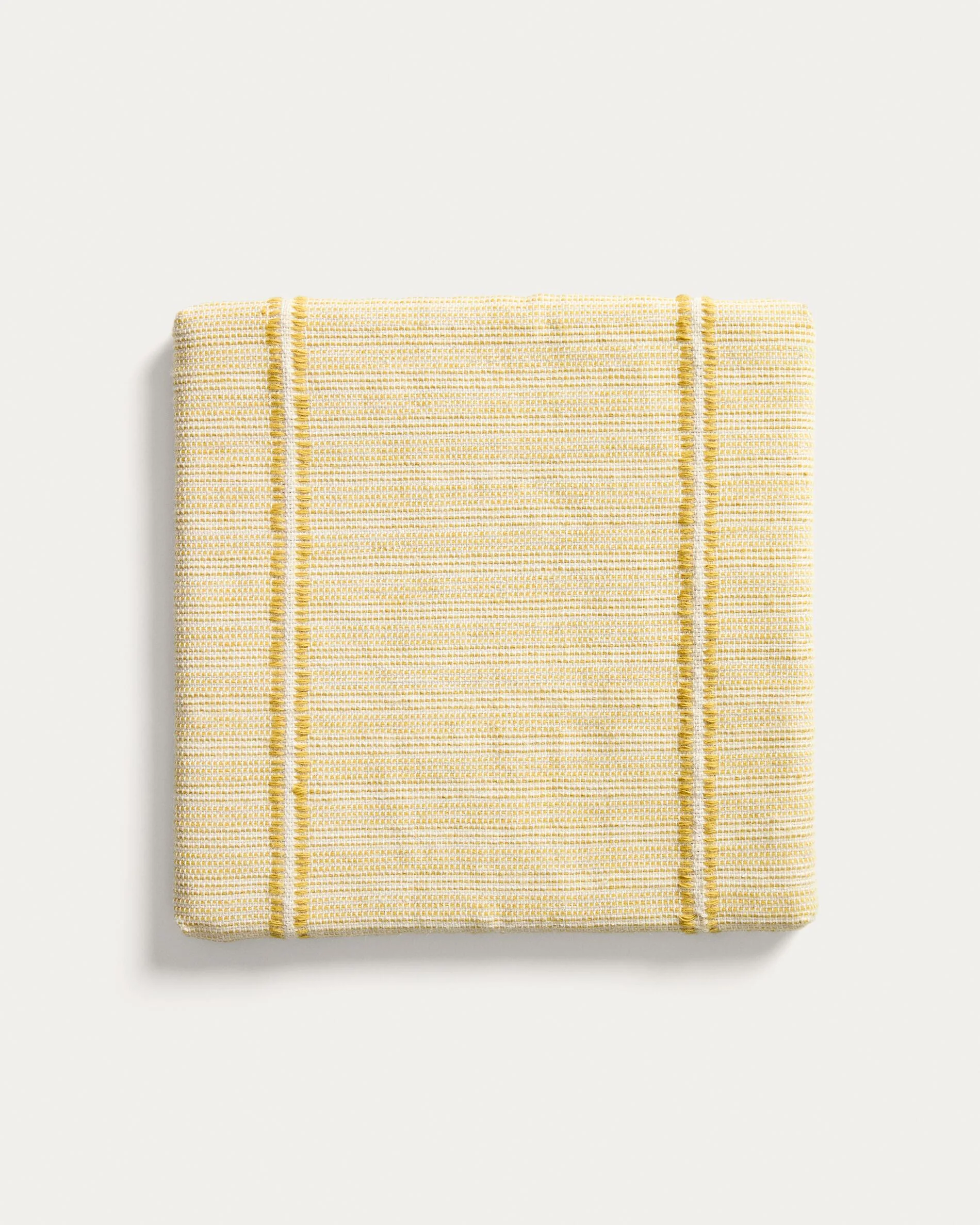 Drati yellow 100% PET chair cushion 40 x 40 cm