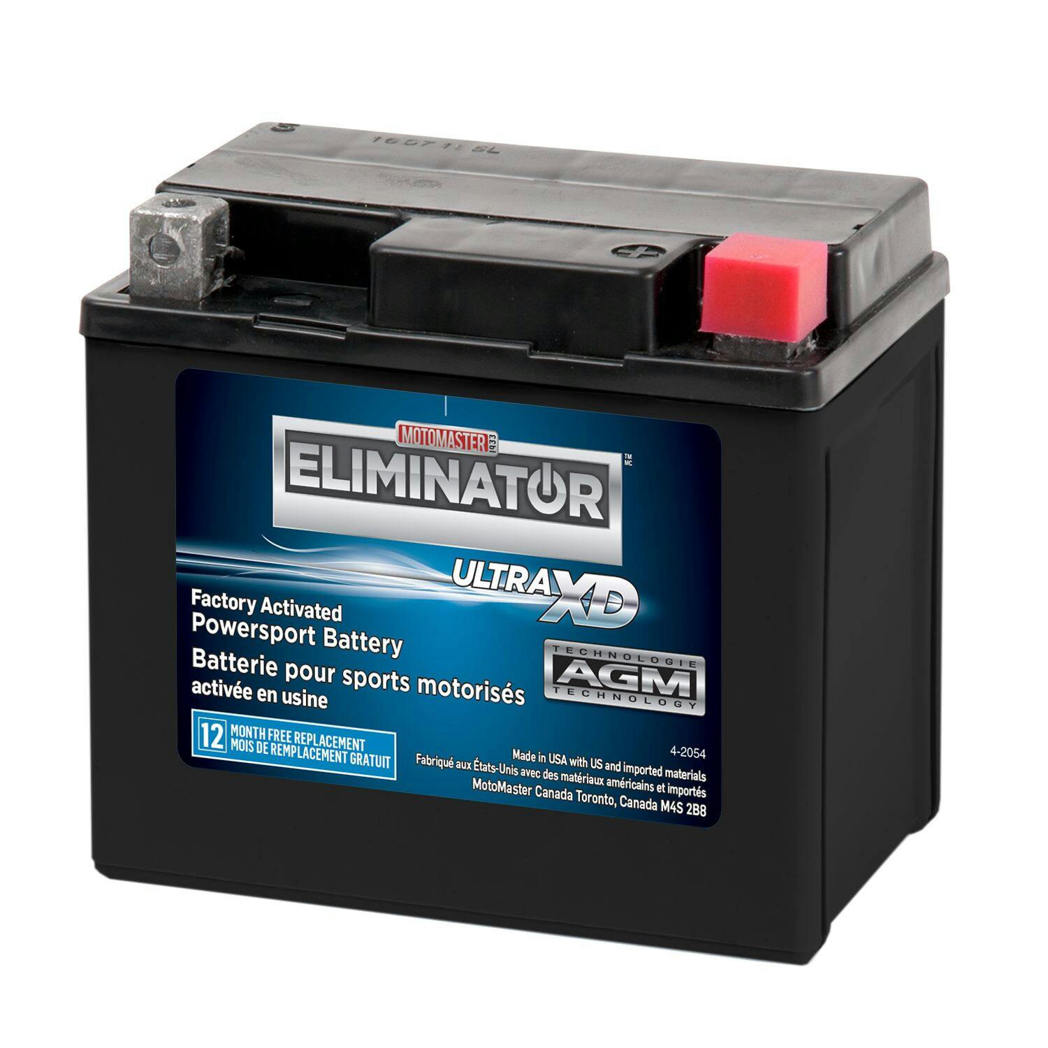 MOTOMASTER ELIMINATOR AGM Factory-Activated Powersports Battery, ETZ7S
