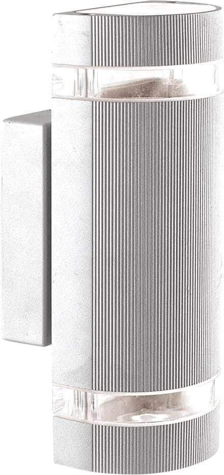 Kinkiet zewnętrzny srebrny TAYA 2xGU10x35W IP20 Kaja