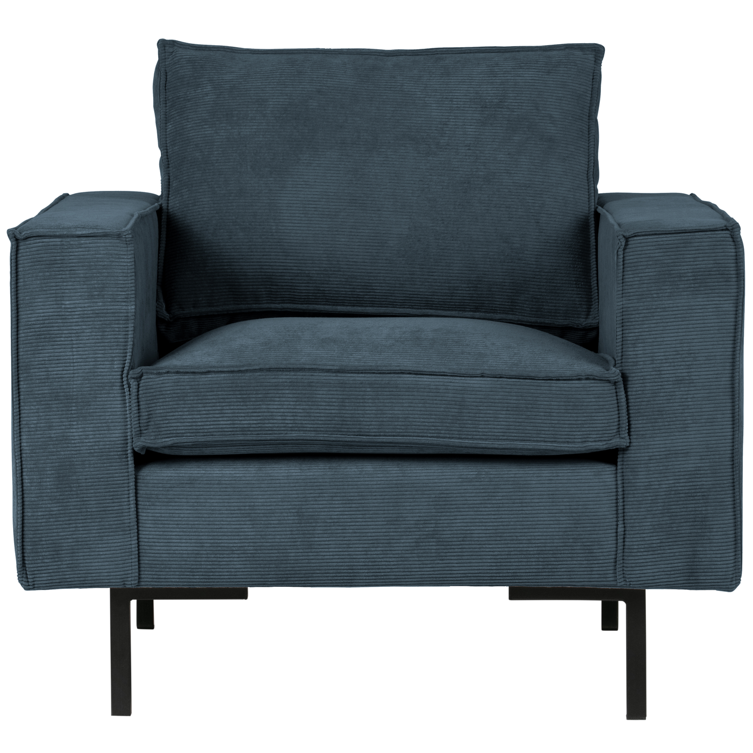 WOOOD fauteuil Arwin- Staalblauw