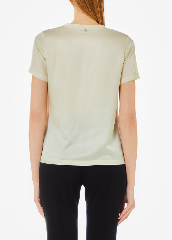 T-shirt in raso di seta