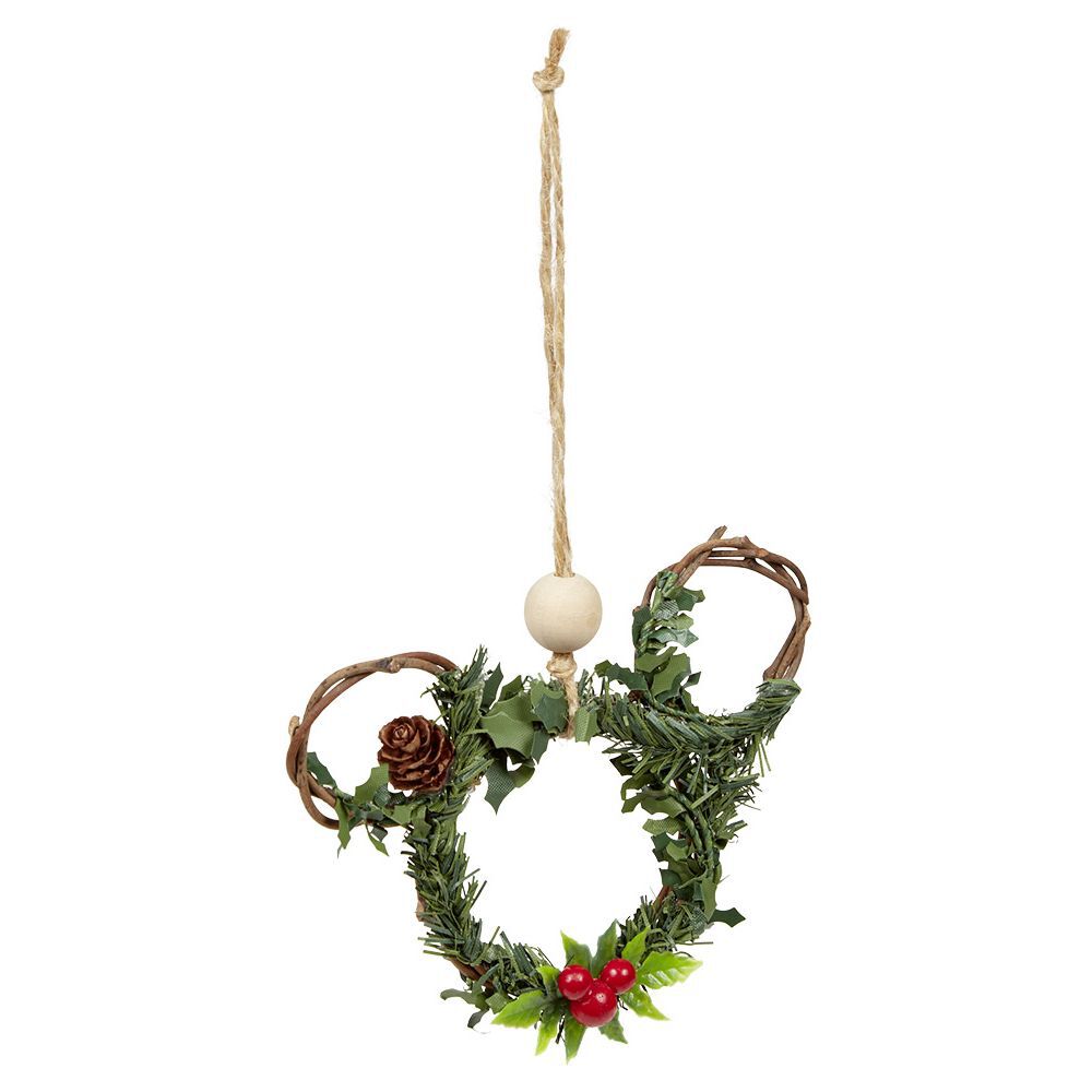 Couronne Disney Mickey à suspendre No&euml;l Ø10 cm