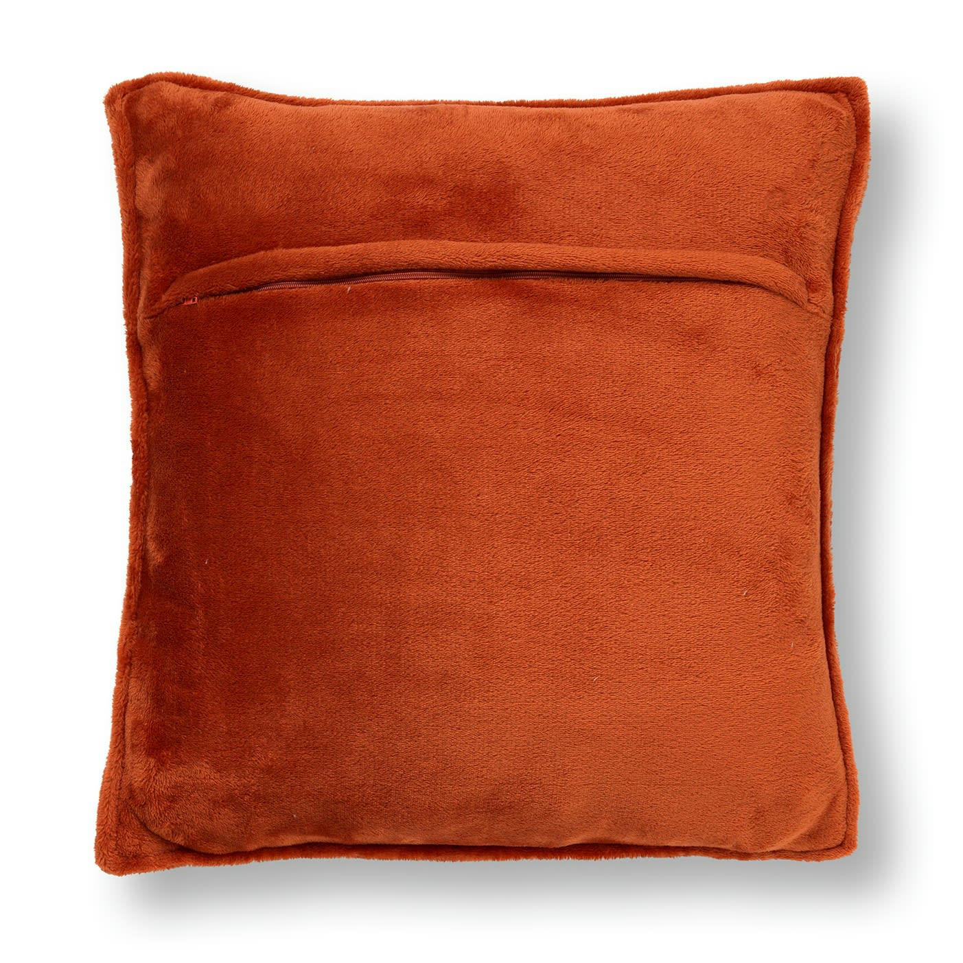 - Housse de coussin orange en velours-45x45 cm uni