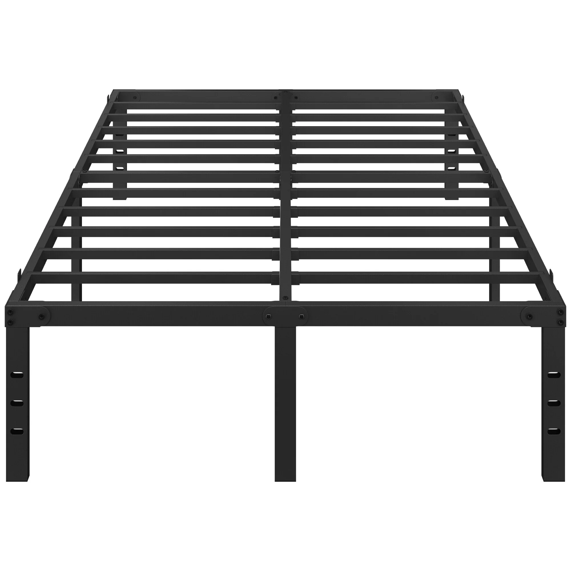 Yaheetech 16.5 Inch Metal Bed Frame with Heavy Duty Steel Slat Support Metal Platform Bed Frame with Underbed Storage