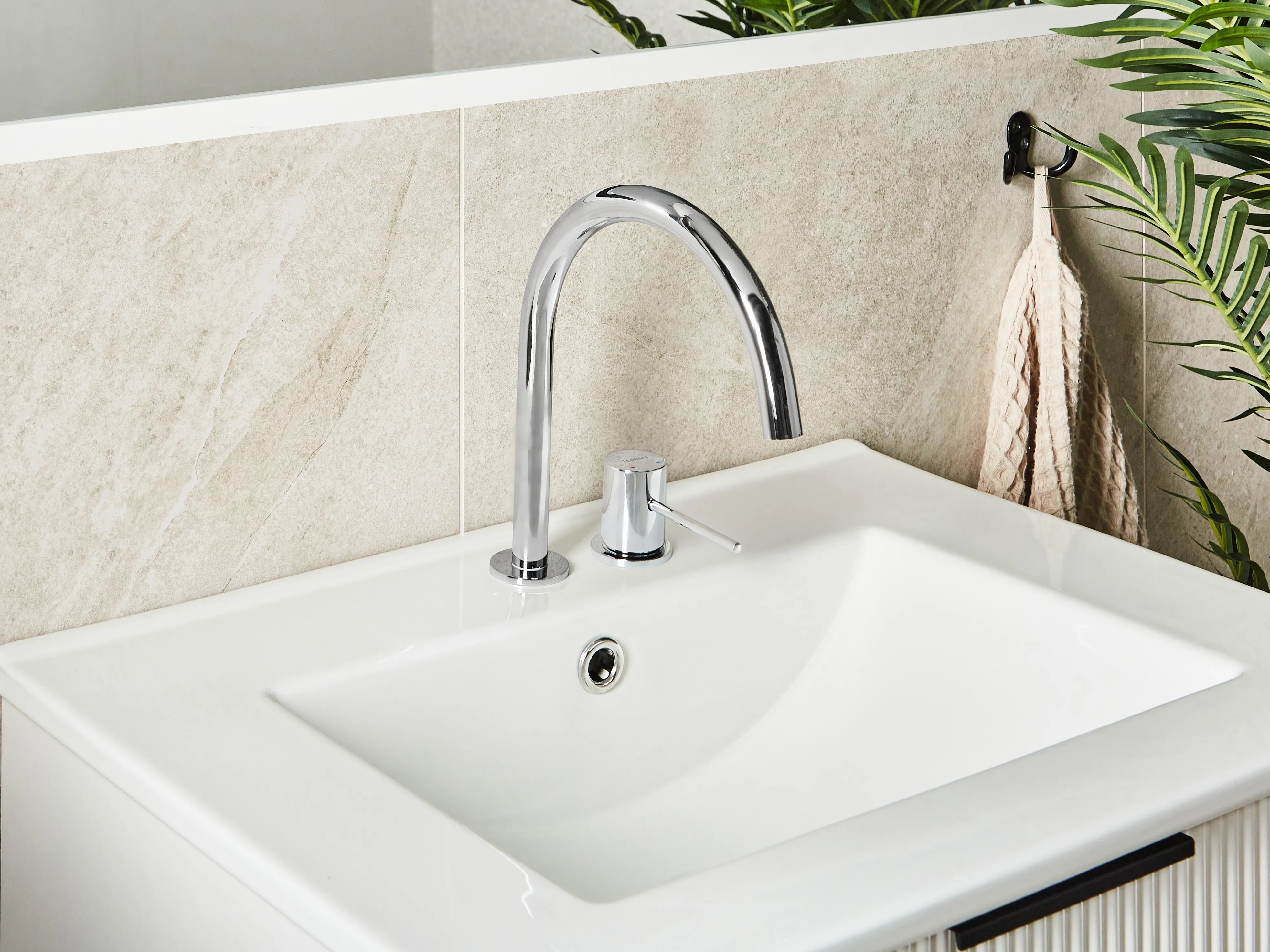 Basin Mixer Tap COLICO Brass Silver