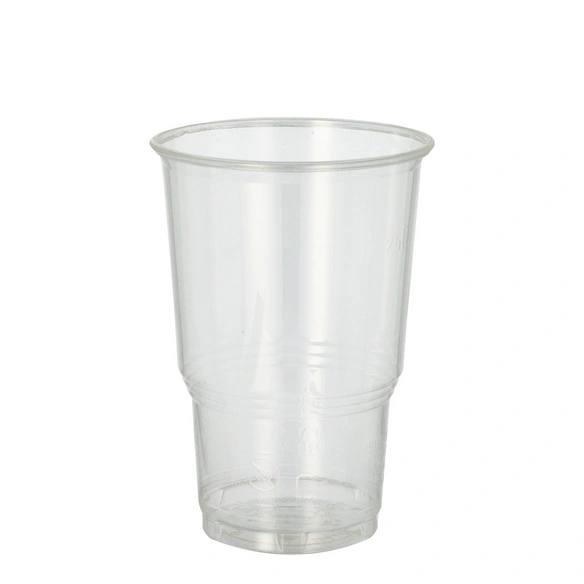 Becher 250 ml, transparent, Bio-Kunststoff (PLA), 25 Stück