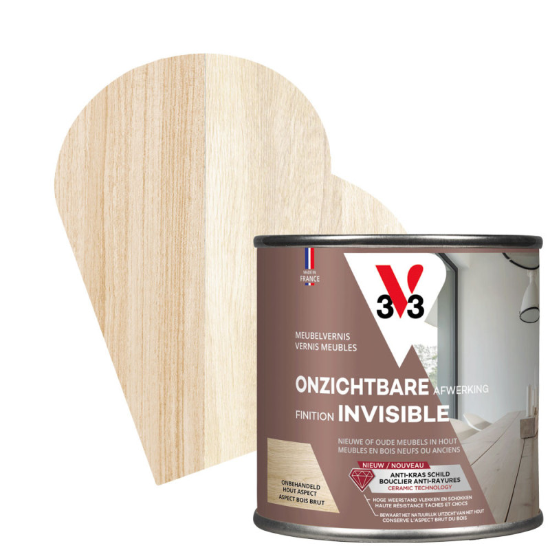 Vernis pour meubles Finition Invisible incolore mat 0,25 L V33