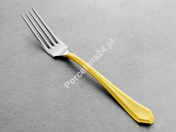 Komplet sztućców 24 cz. na 6 osób Hisar - Riva Gold Satin (4.0/3.0 mm) matowe złoto