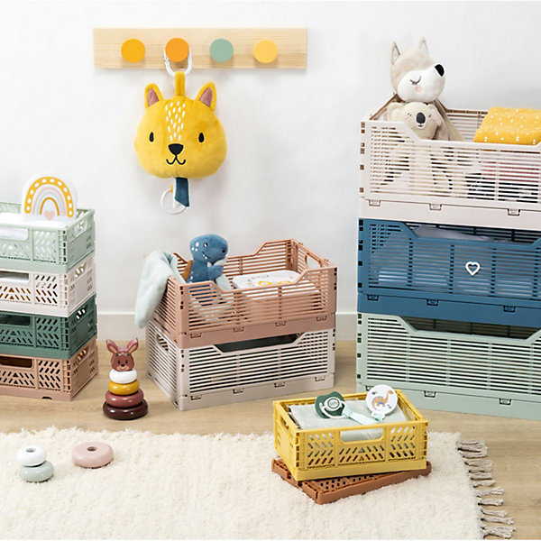 Lot de 2 cagettes pliables FOLDY