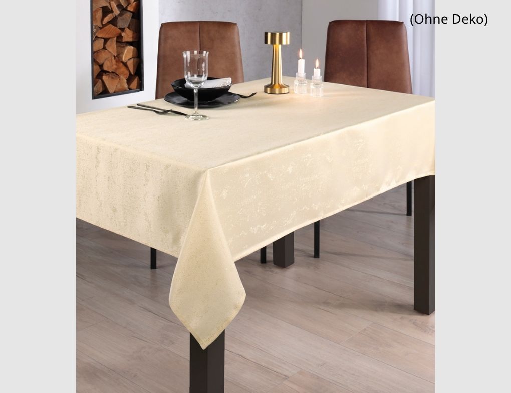 Tischdecke festlich Champagner, Gold