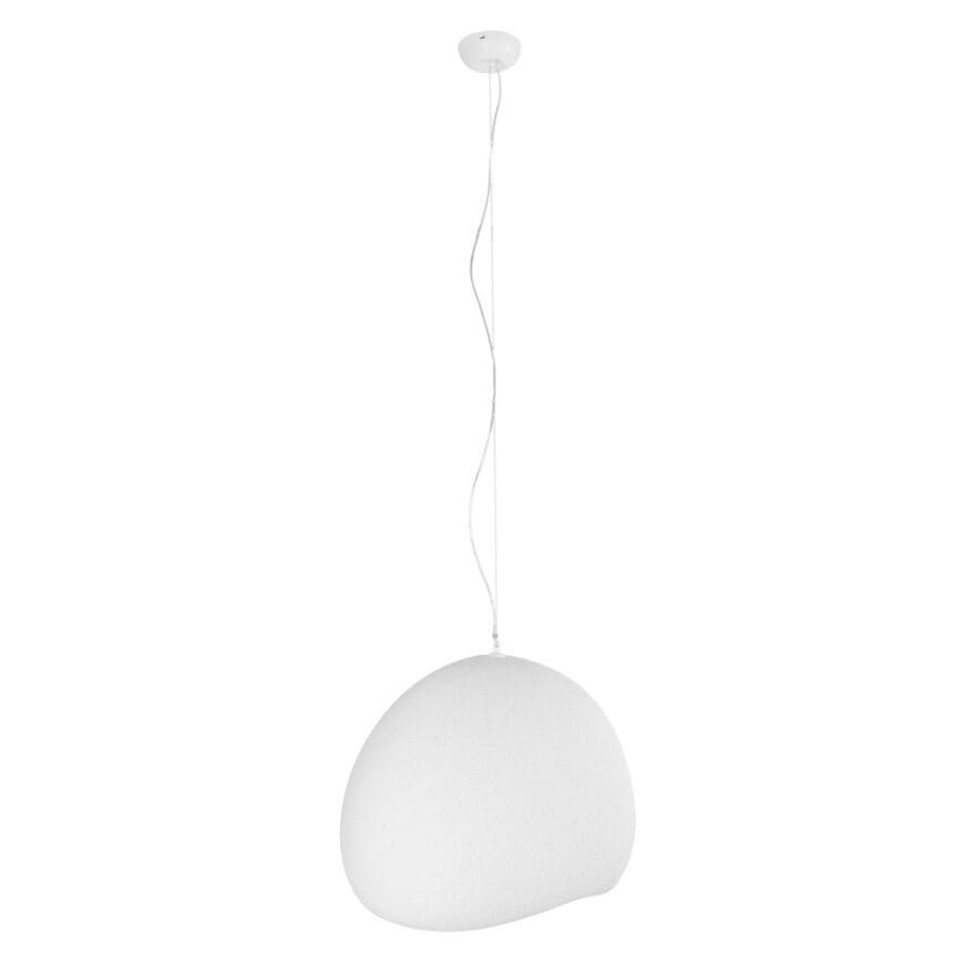 Lampa wisząca biała PIERRE 1xE27x15W wym: 200x48x14 cm Maxlight