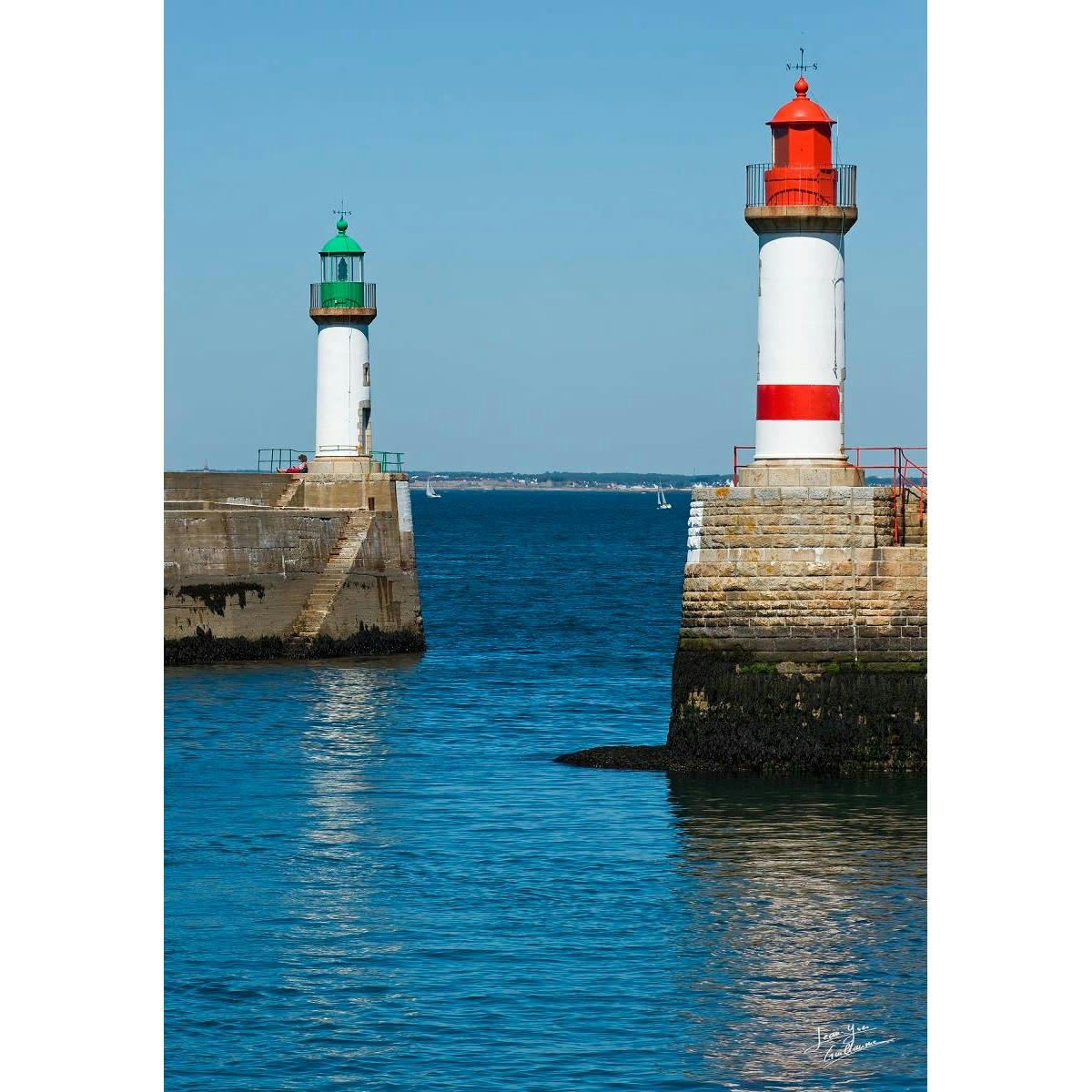 MER - Tableau sur toile île de Croix 45x65 cm