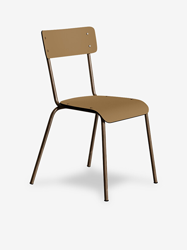 Chaise d'ecolier suzie ocre - les gambettes ocre
