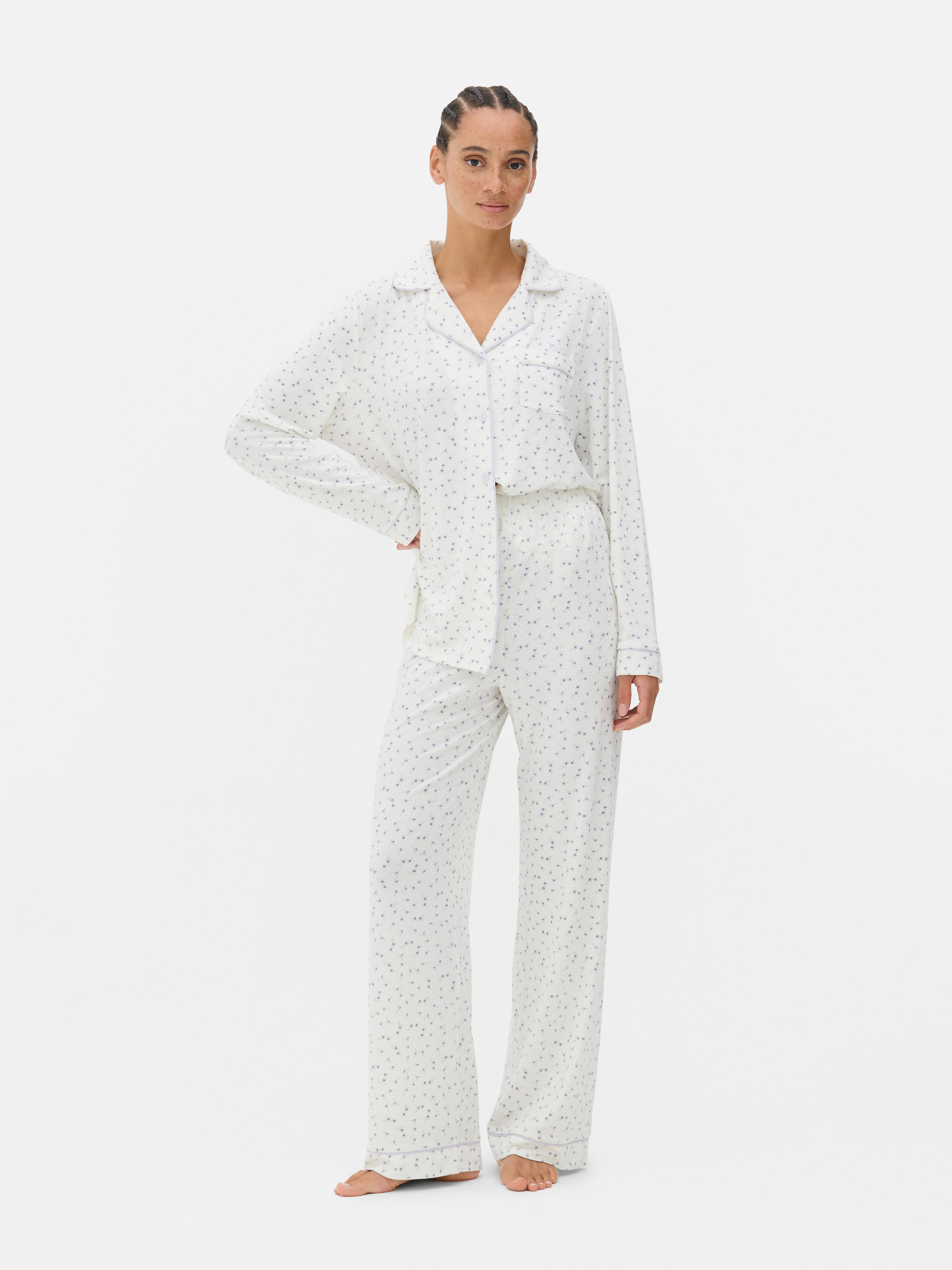 Printed Boyfriend Pajama Set