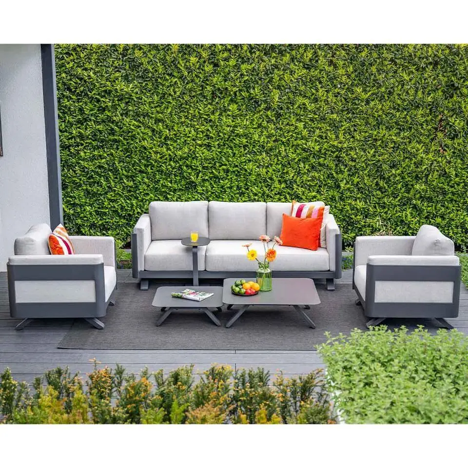 Garden Impressions Medellin loungeset 5-delig �?donker grijs