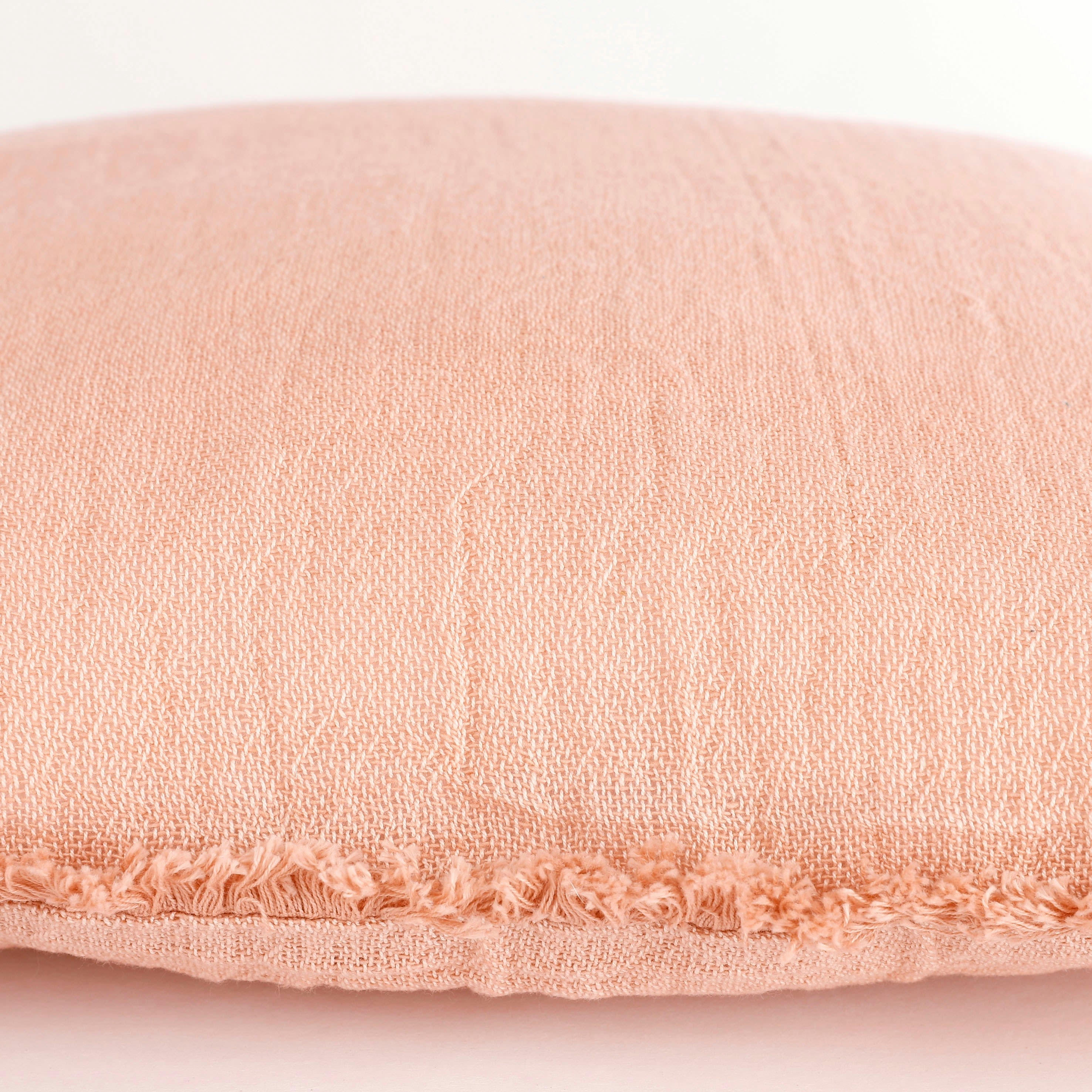 BERKELEY - Coussin en coton organique rose 45x45