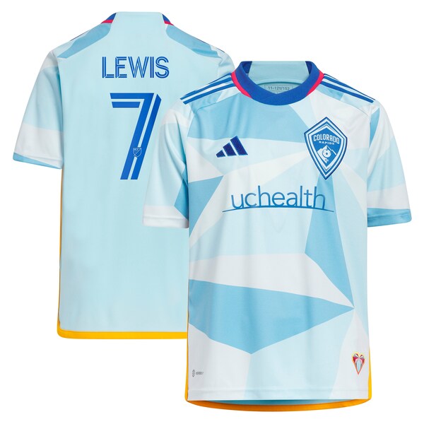 Jonathan Lewis Colorado Rapids adidas Youth 2024 New Day Kit Replica Jersey - Light Blue