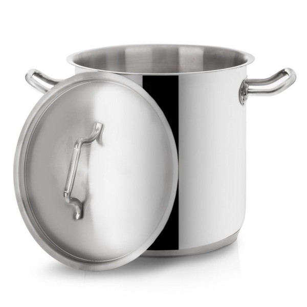 Garnek stalowy z pokrywką 24 cm, 11 l