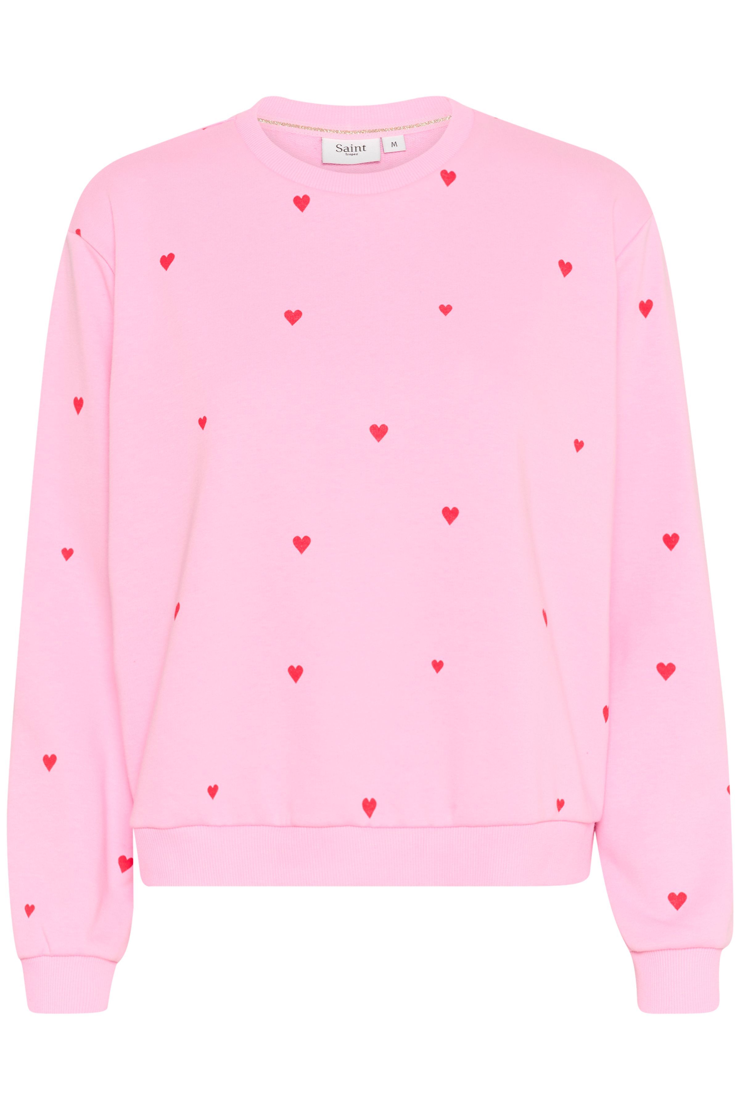 Saint Tropez Dagna Heart Print Sweatshirt