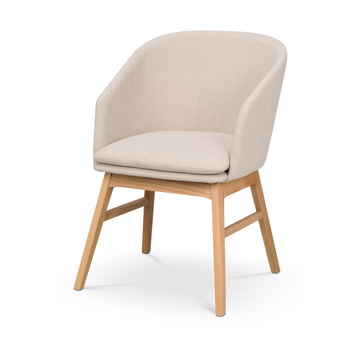 Rowico Home Windham Eetkamerstoel Beige - Armleuning - Naturel Eiken