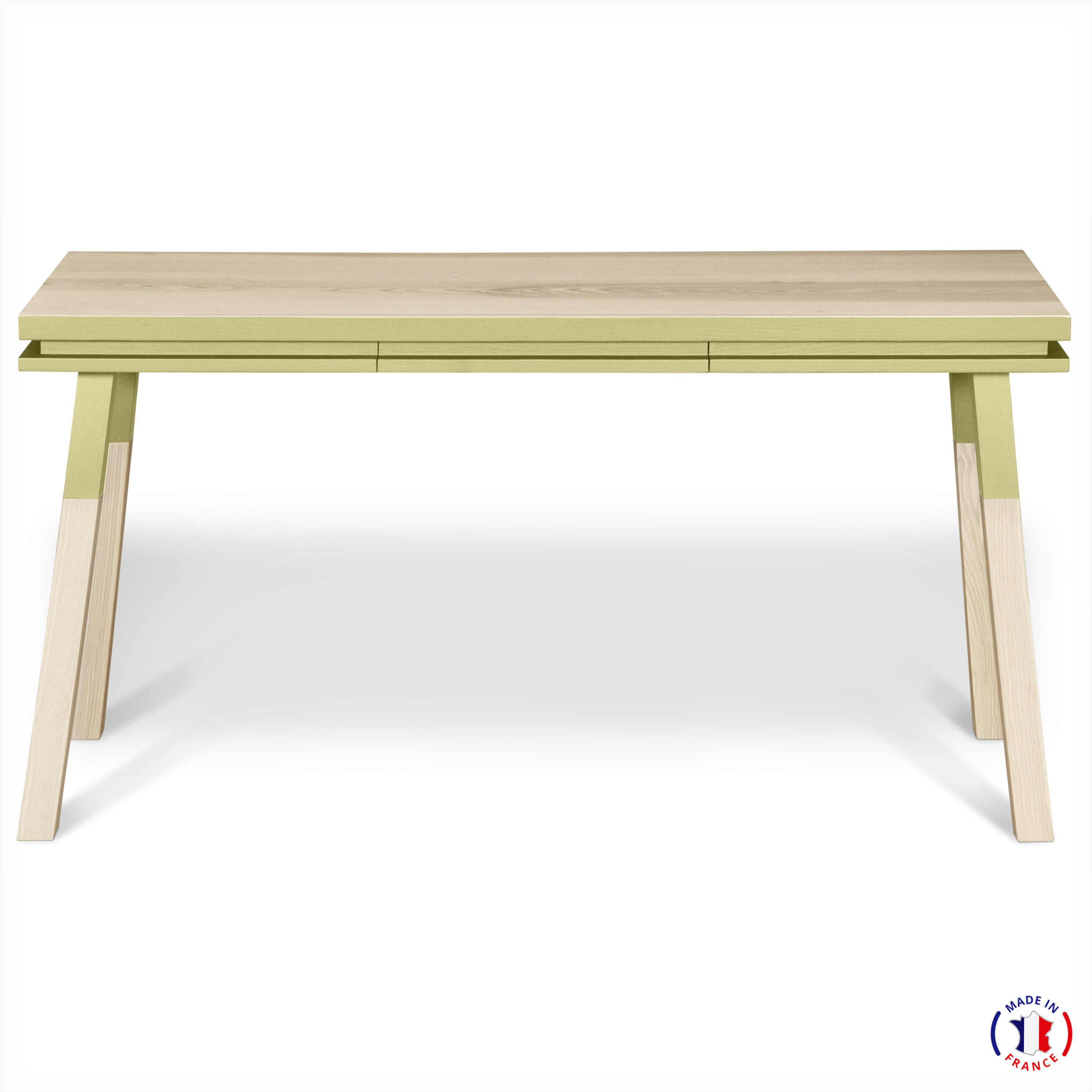 EGEE - Bureau Console rectangulaire 140 cm, 100% frêne massif