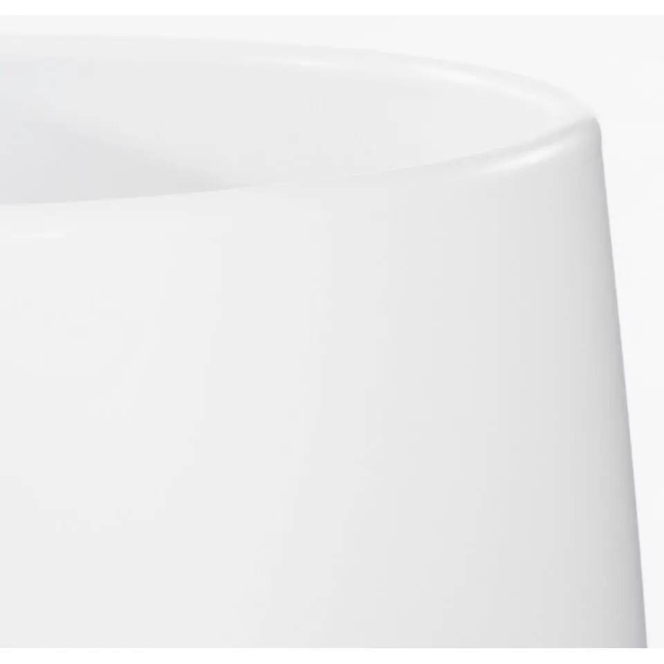 Mica Decorations Bloempot - wit - mat - keramiek - H18/D21 cm