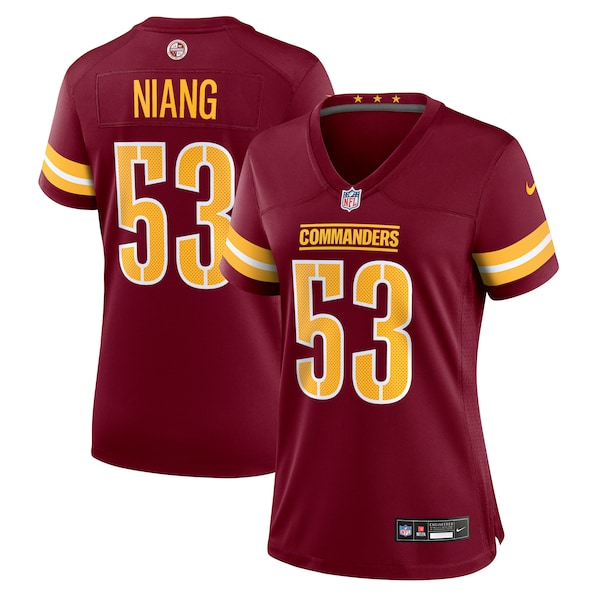 Lucas Niang Washington Commanders Nike Women's Team Game Jersey -  Burgundy