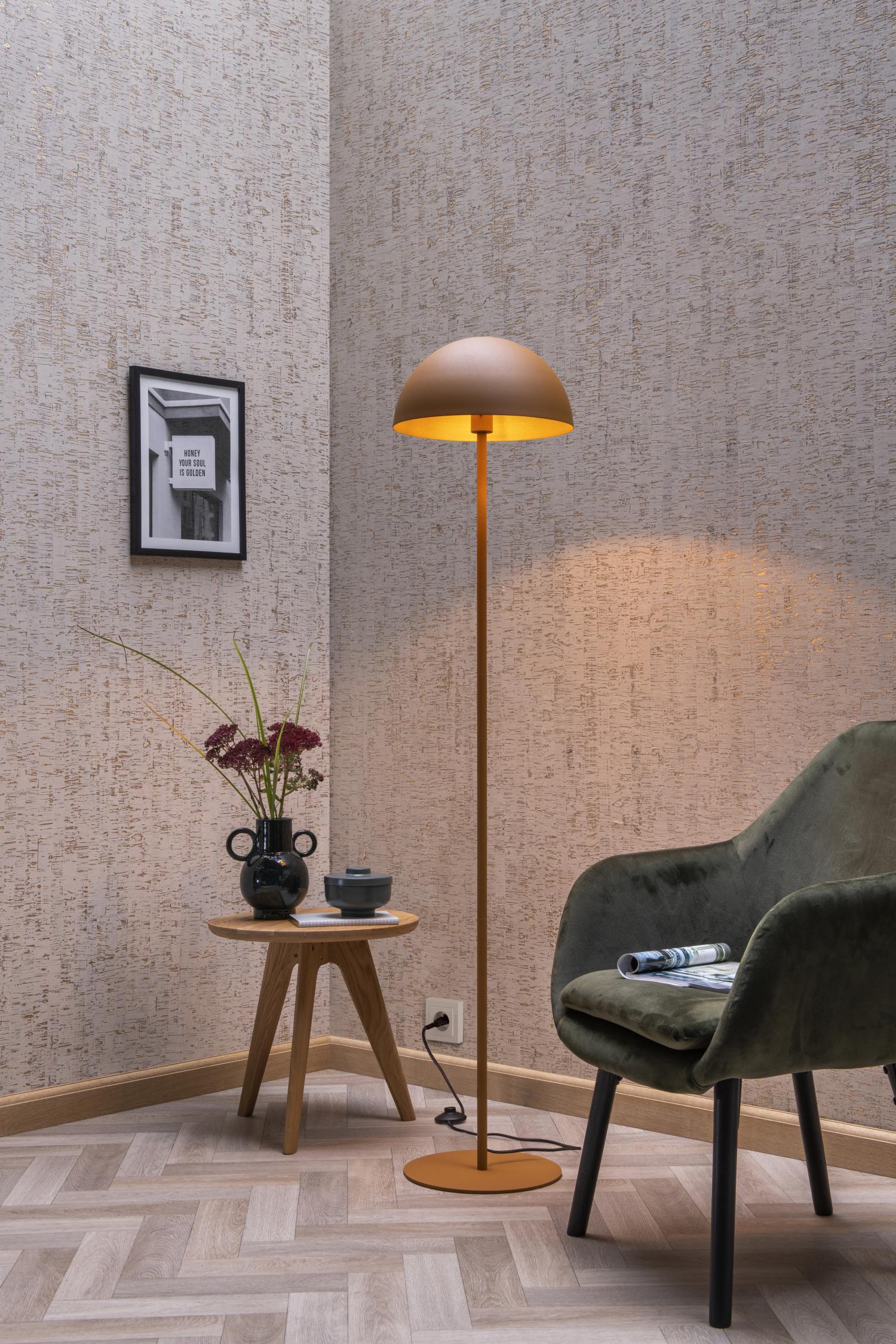 Lucide vloerlamp SIEMON - 1xE27 - Okergeel